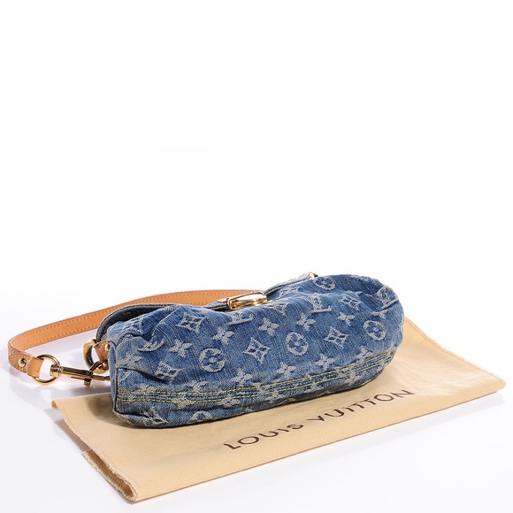 LOUIS VUITTON  Monogram Denim Mini Pleaty Blue - Picture 4 of 7